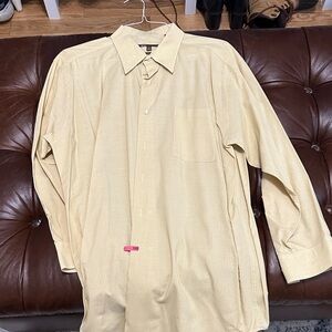 BCBG Attitude Beige Button-Up Shirt